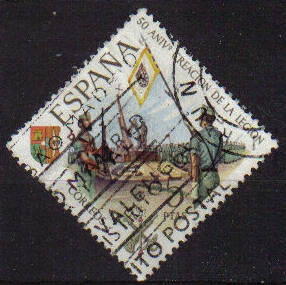 ESPAÑA 1971 2045 Sello L Aniversario de la Legión Tercio Alejandro Farnesio usado Espana Spain Espagne Spagna Spanje Spanien 